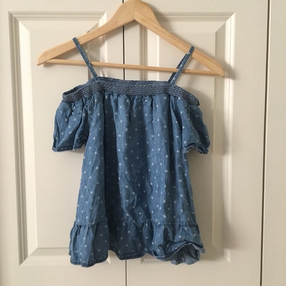 Polka Dot off the shoulder top - Picture 2 of 3